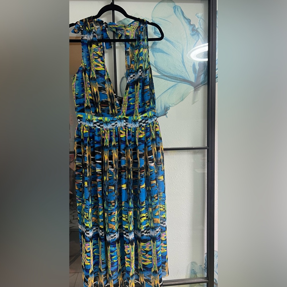 Forever 21 Multi-Color Sheer Dress